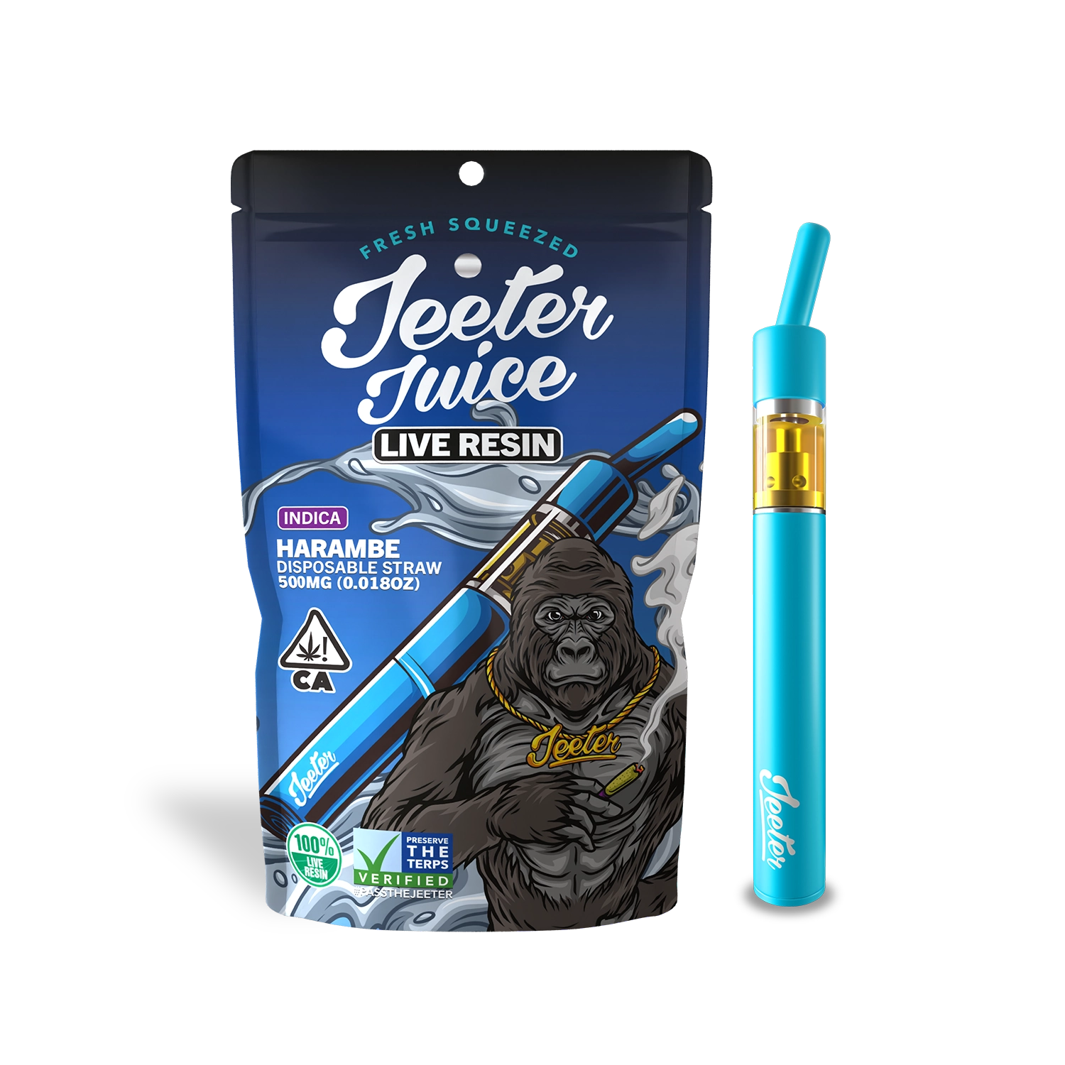 Caneta THC Jeeter Juice Harambe | Indica | 91,5%