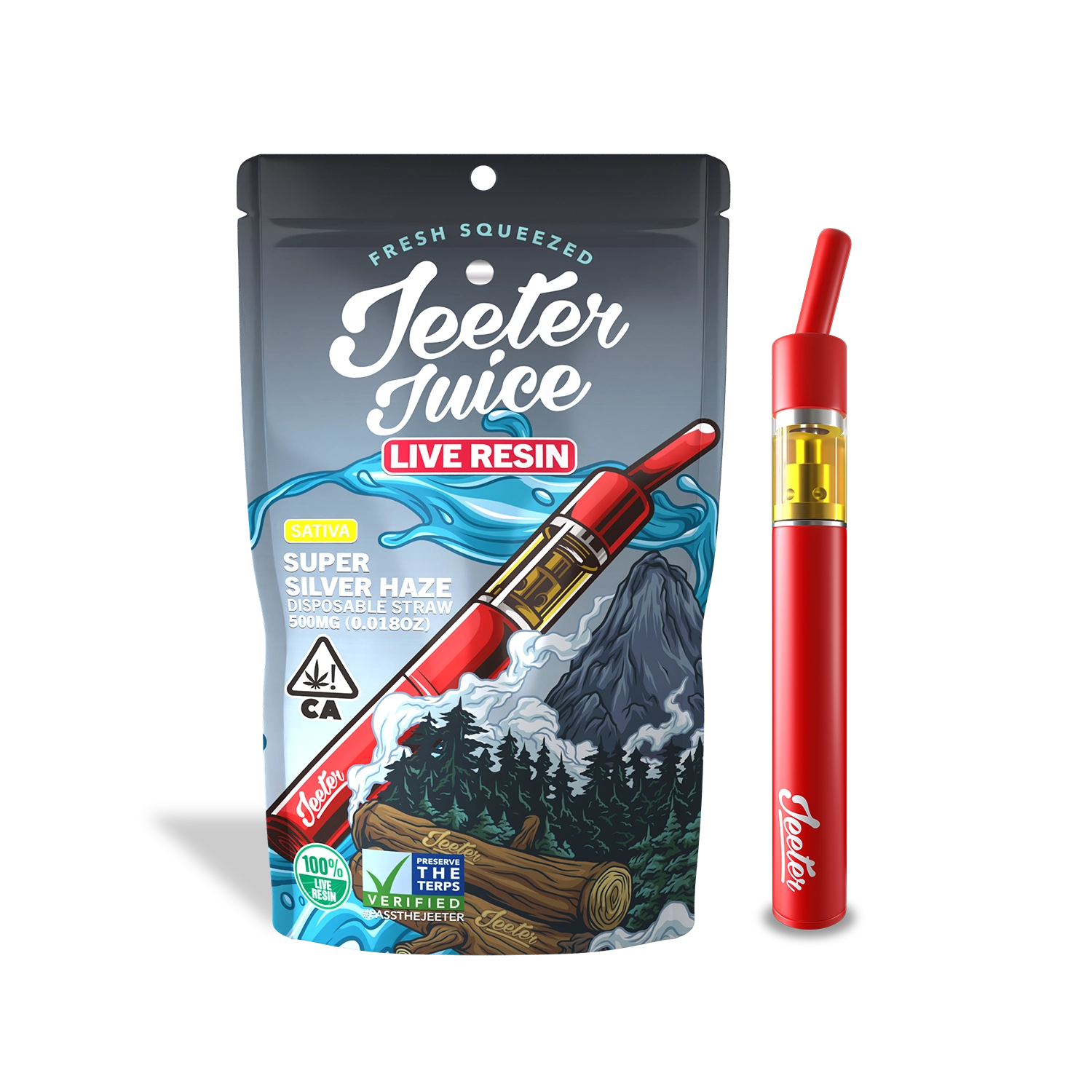 Caneta THC Jeeter Juice Super Silver Haze | Sativa | 93,8%