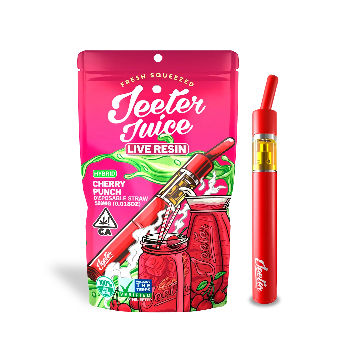Caneta THC Jeeter Juice Cherry Punch | Hibrido | 91%