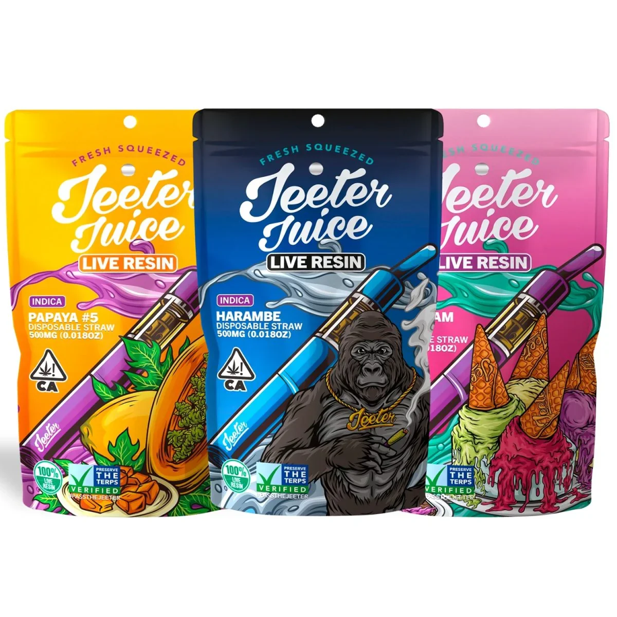 COMBO4 - Jeeter’s Relaxation Bundle | Kit Indica | 3 unidades