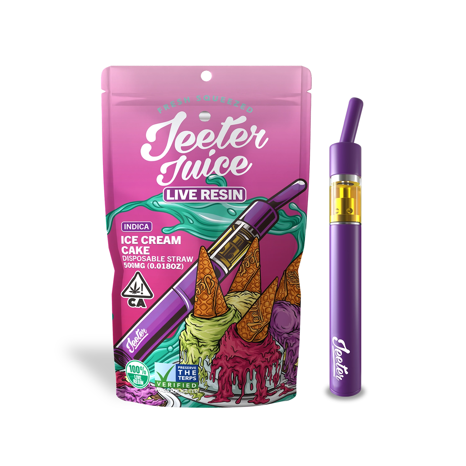 Caneta THC Jeeter Juice Ice Cream Cake | Indica | 90,8%